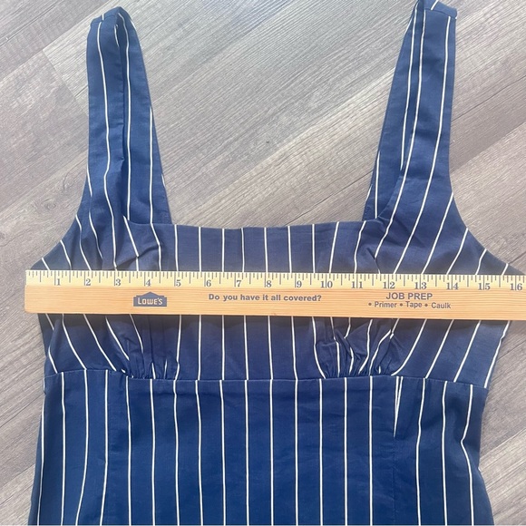 Anthropologie Slim Square-Neck Slit Midi Dress Size M - Picture 9 of 15